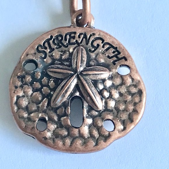 Sand Dollar Bracelet Charm Clip On Purse Tag Zipper Pull Copper Plated Sea Life - Picture 4 of 8